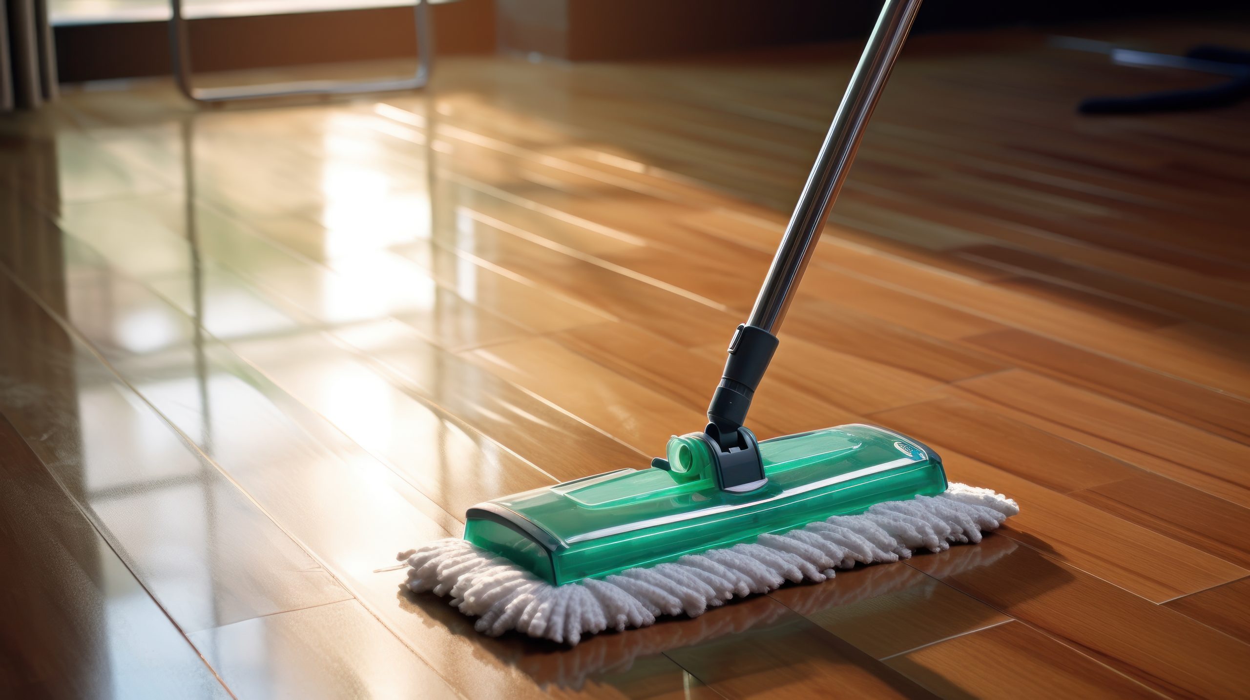 closeup floor cleaning process scaled