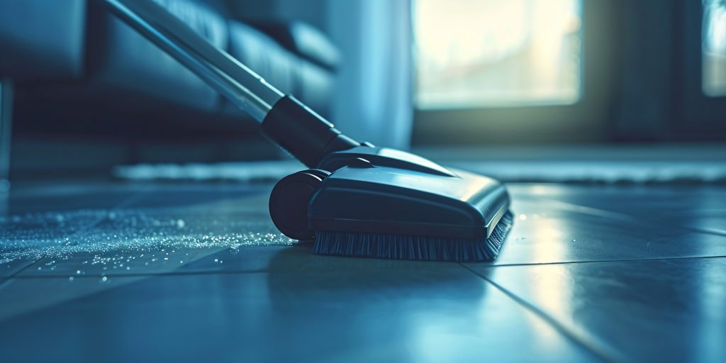 vacuum cleaner tackling heavily soiled floor